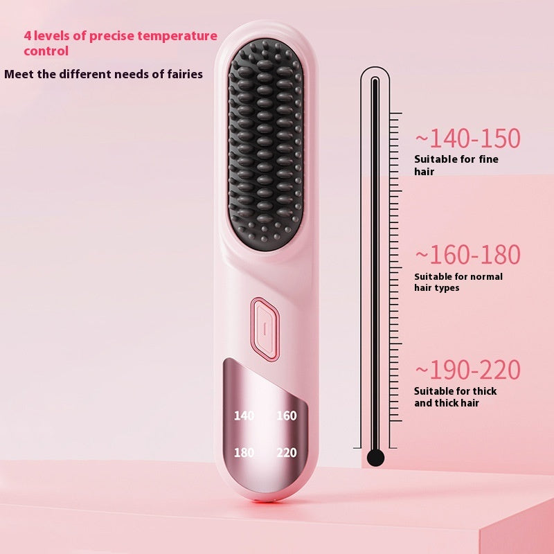 Wet Dry Hair Straightener Cordless Hair Straightener Brush With Fast