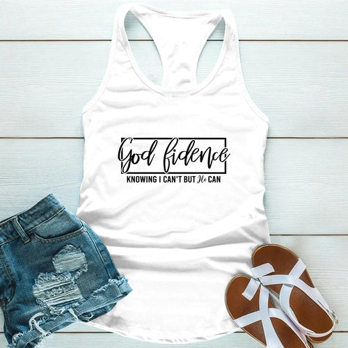 God-Fidence Christian T-Shirt – Faith Over Fear Inspirational Tee