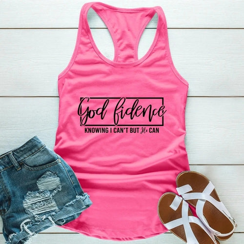 God-Fidence Christian T-Shirt – Faith Over Fear Inspirational Tee