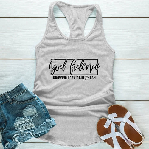 God-Fidence Christian T-Shirt – Faith Over Fear Inspirational Tee