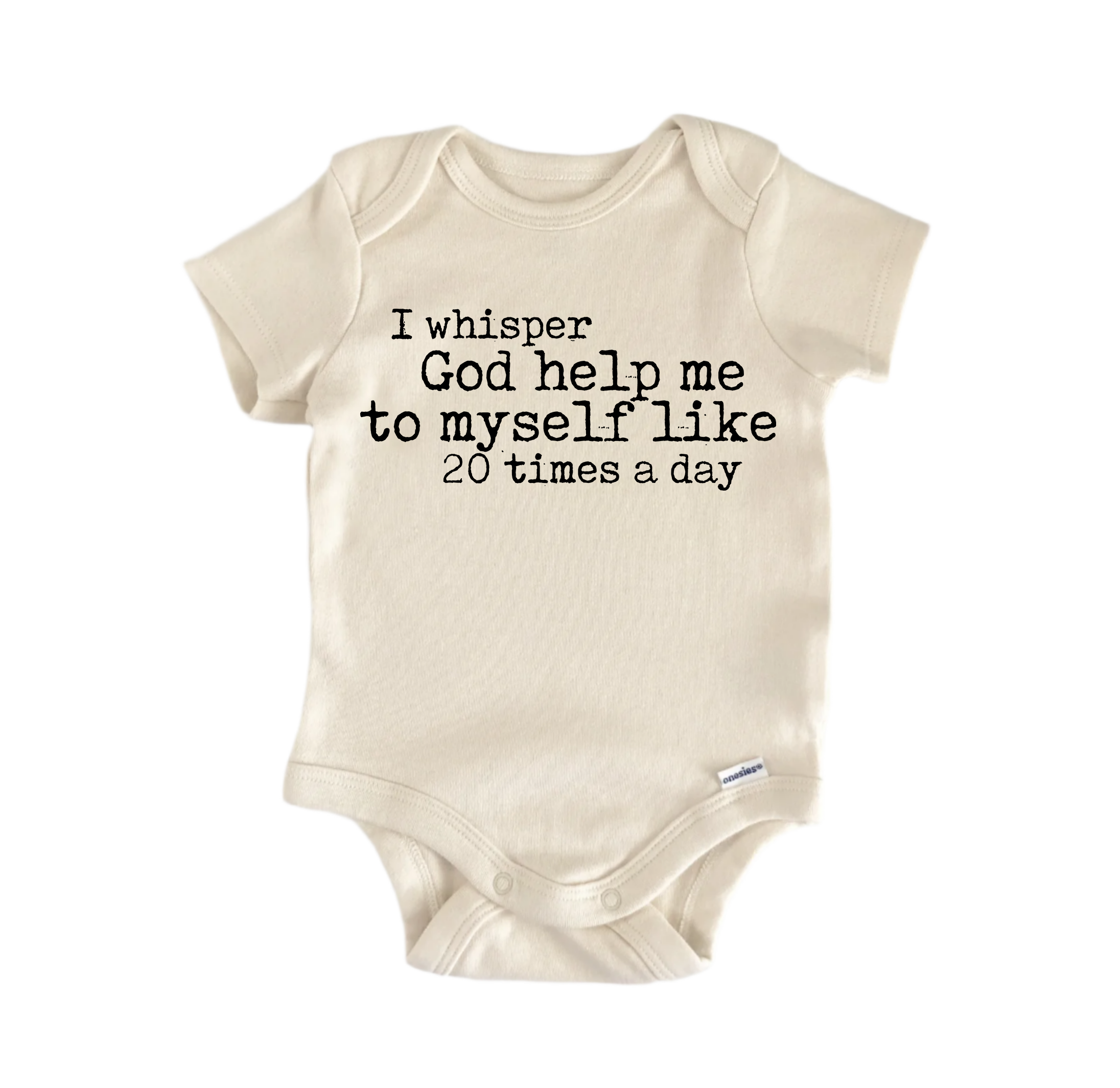 Whisper God Help Me  Jesus Religious God Christian -  Baby Boy Girl