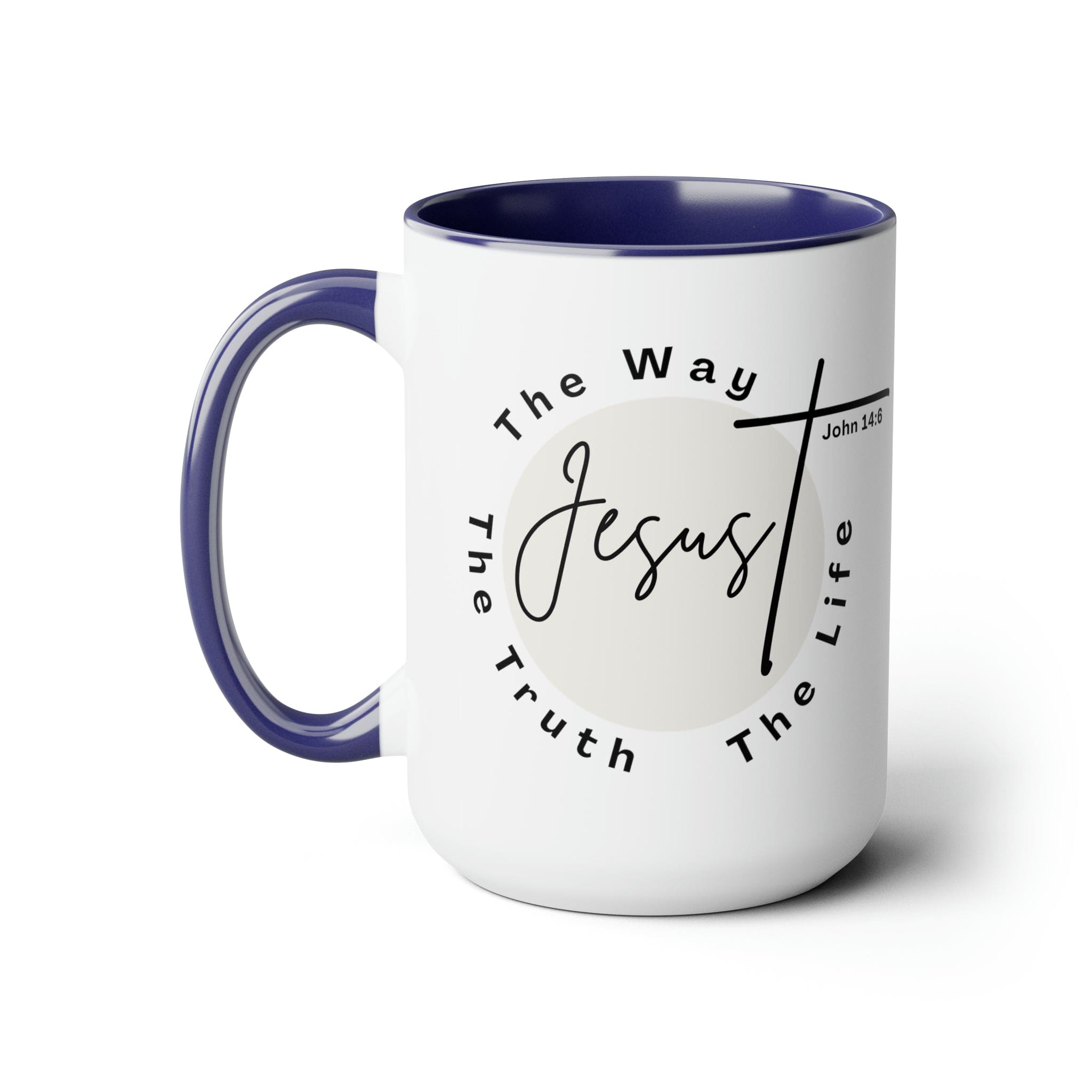 Ceramic Coffee Mug 15oz - Jesus the Way the Truth the Life - Christian