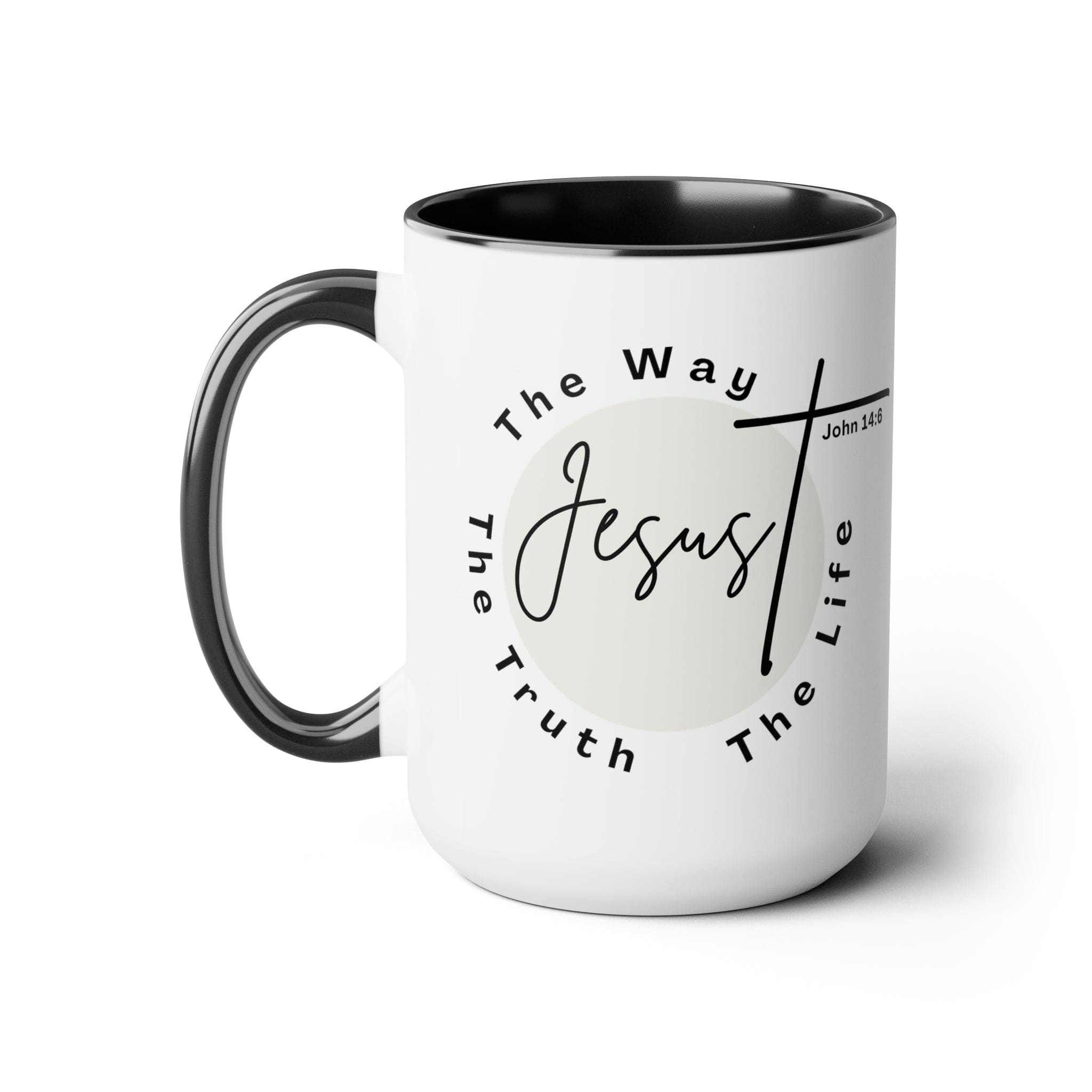 Ceramic Coffee Mug 15oz - Jesus the Way the Truth the Life - Christian