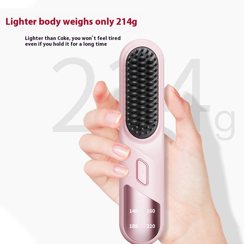Wet Dry Hair Straightener Cordless Hair Straightener Brush With Fast