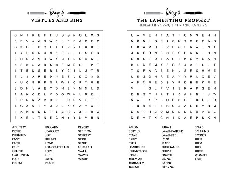 Everyday Bible Word Search Collection