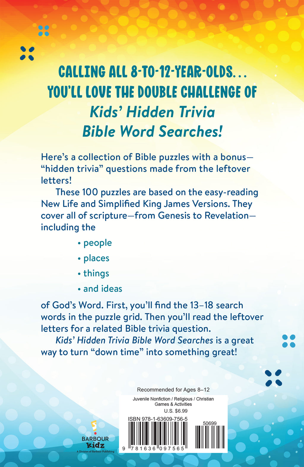 Kids' Hidden Trivia Bible Word Searches