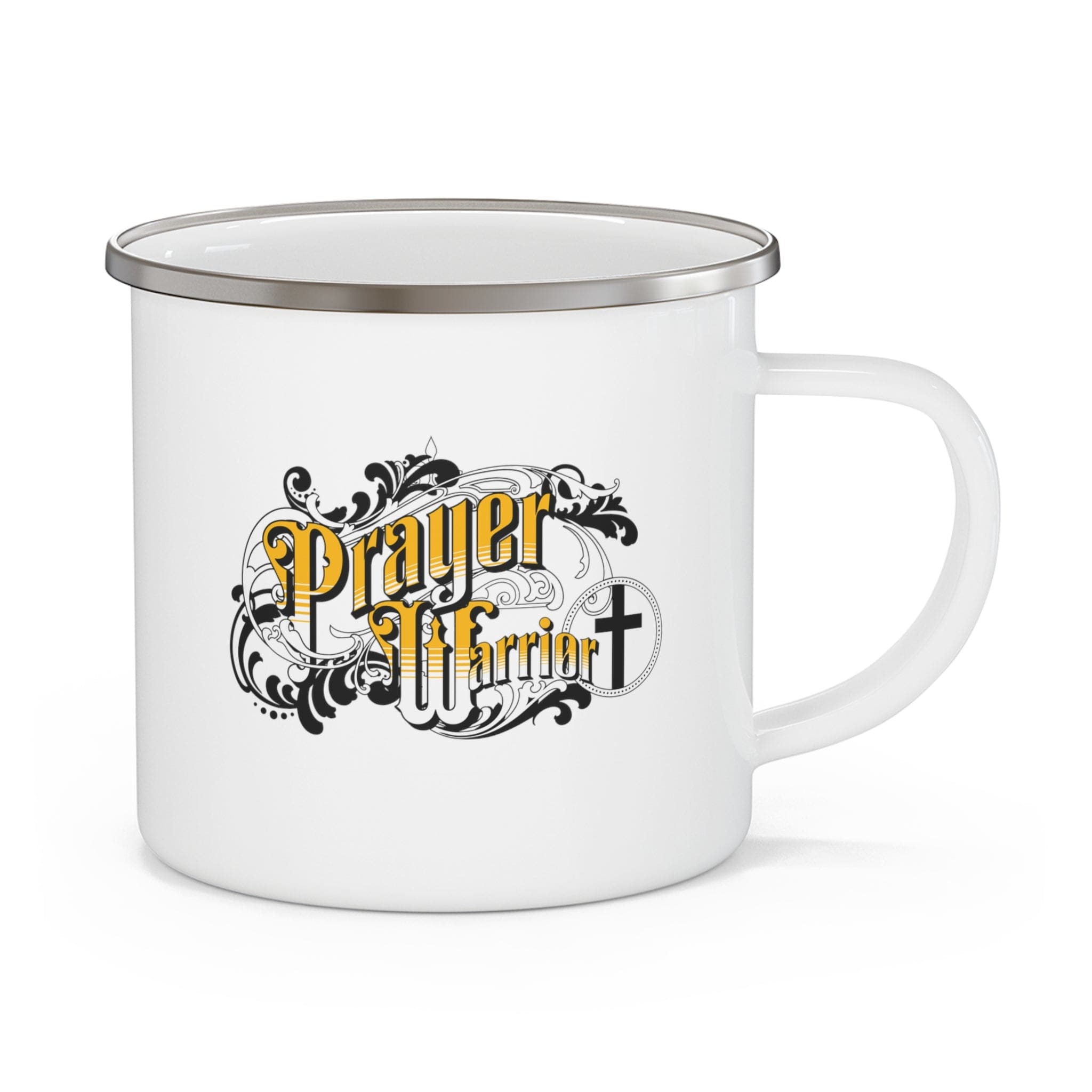 Enamel Camping Mug - Prayer Warrior Christian Inspiration - S6
