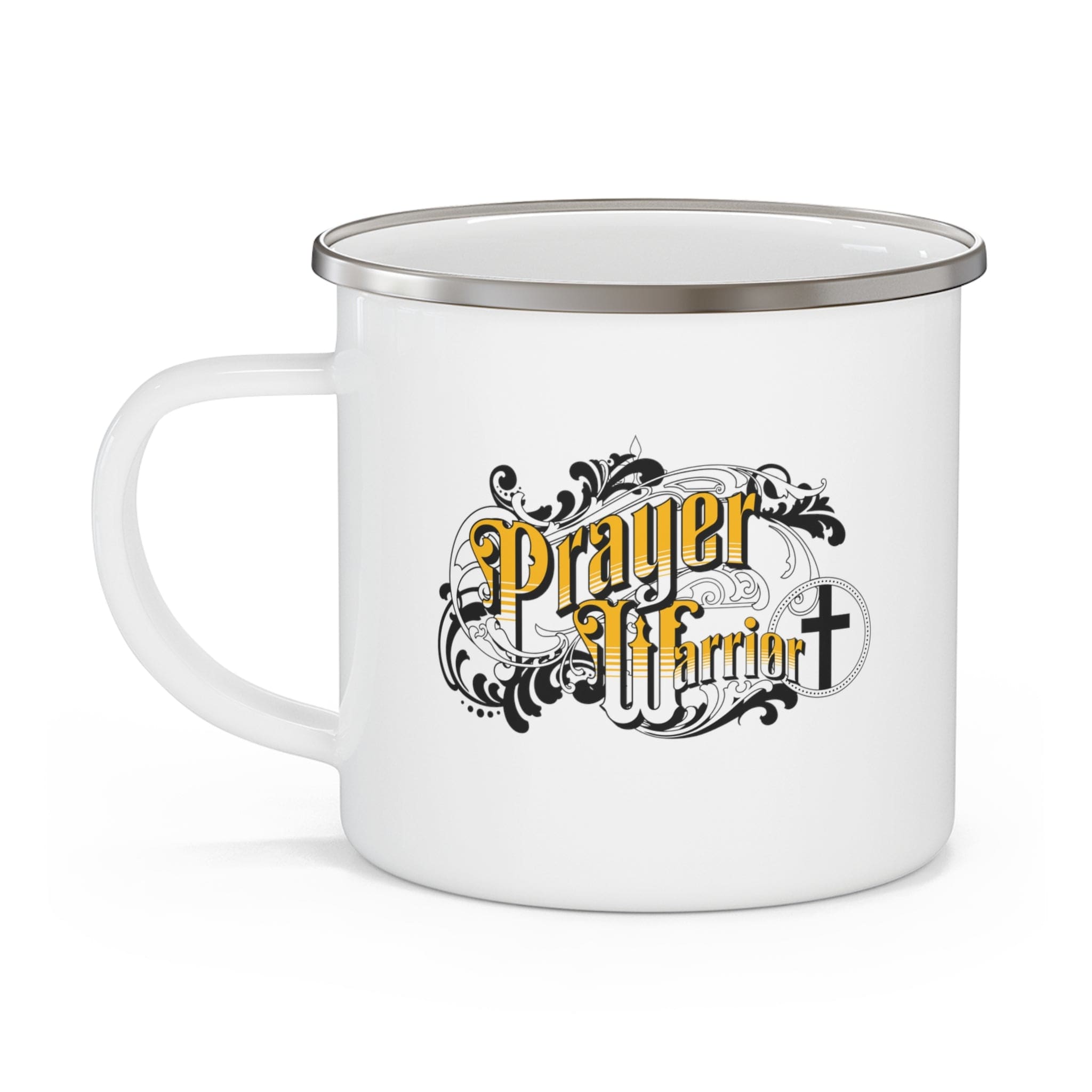 Enamel Camping Mug - Prayer Warrior Christian Inspiration - S6
