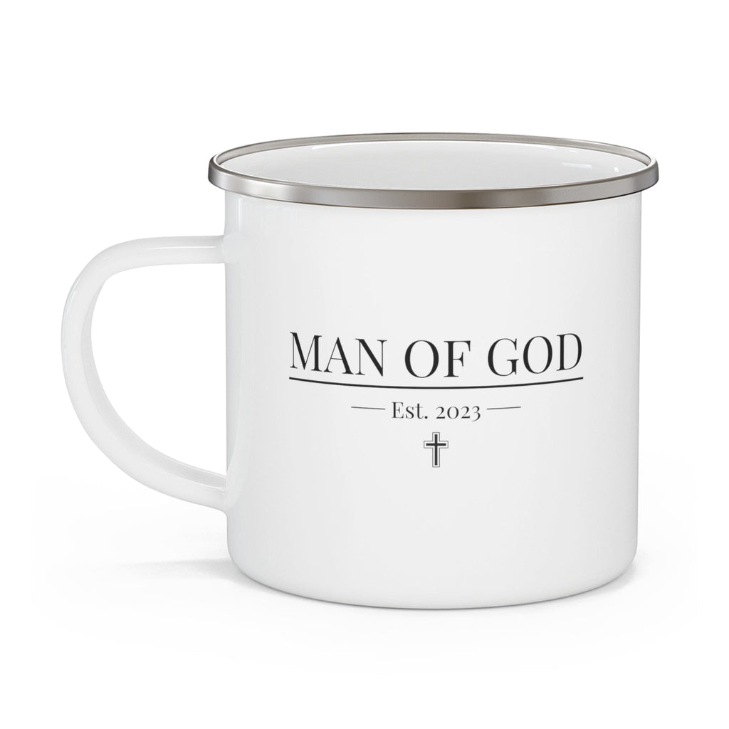 Enamel Camping Mug - Say it Soul - Man of God T-shirt - Christian -