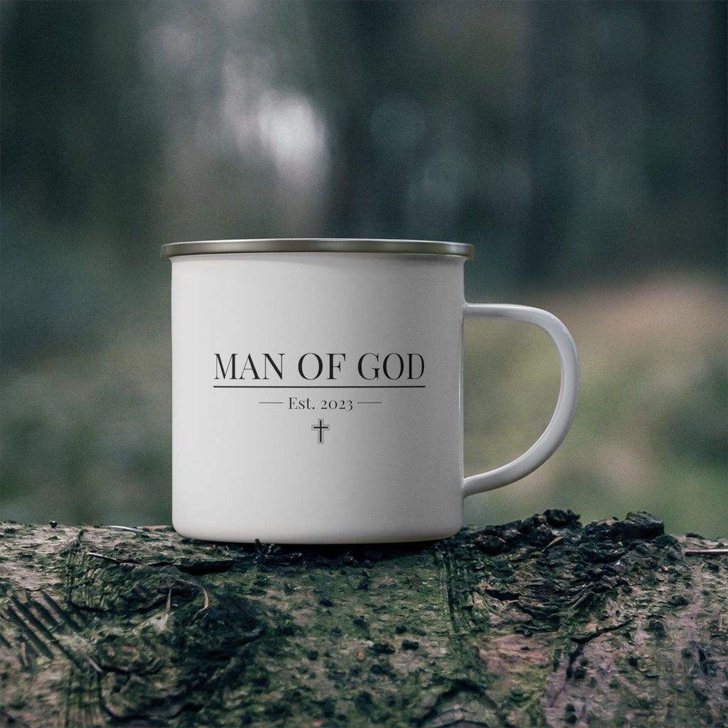 Enamel Camping Mug - Say it Soul - Man of God T-shirt - Christian -
