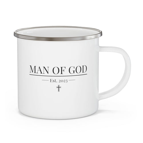 Enamel Camping Mug - Say it Soul - Man of God T-shirt - Christian -