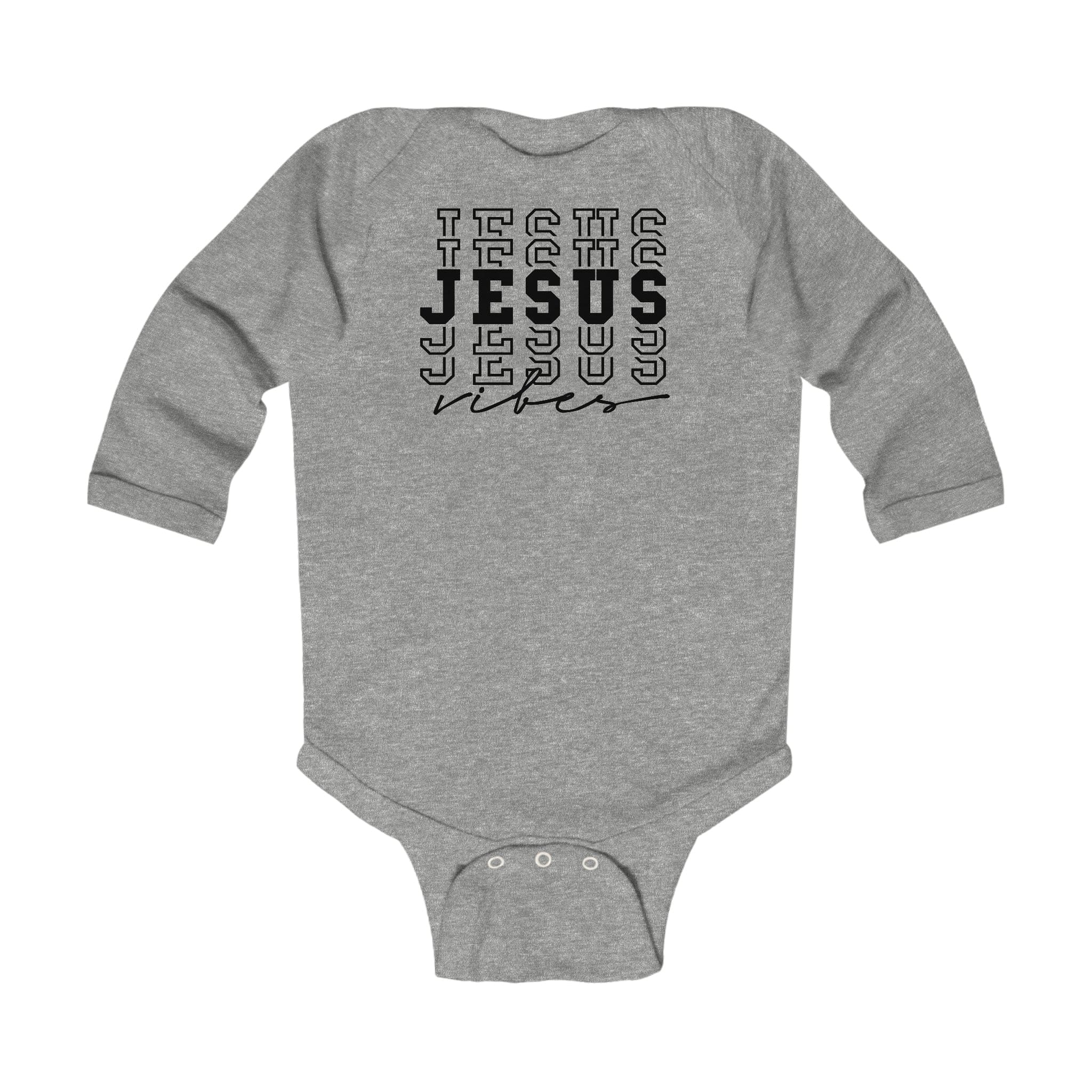 Infant Long Sleeve Bodysuit - Jesus Vibes Christian Inspiration
