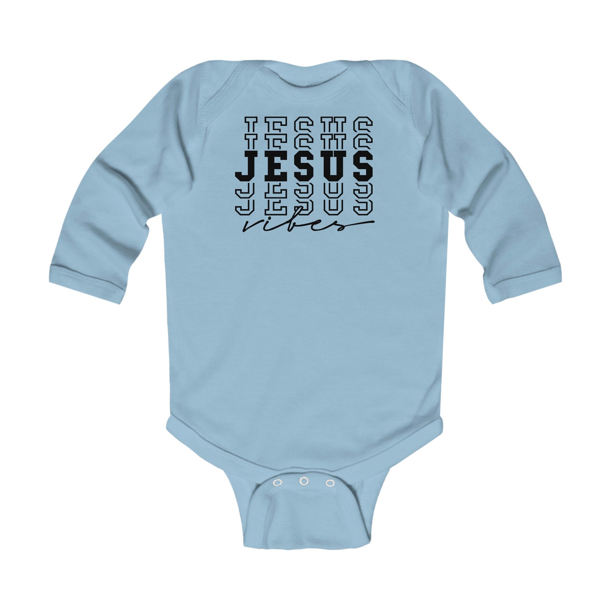 Infant Long Sleeve Bodysuit - Jesus Vibes Christian Inspiration