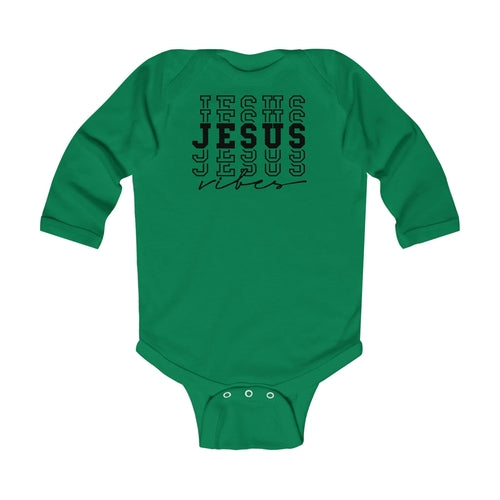 Infant Long Sleeve Bodysuit - Jesus Vibes Christian Inspiration