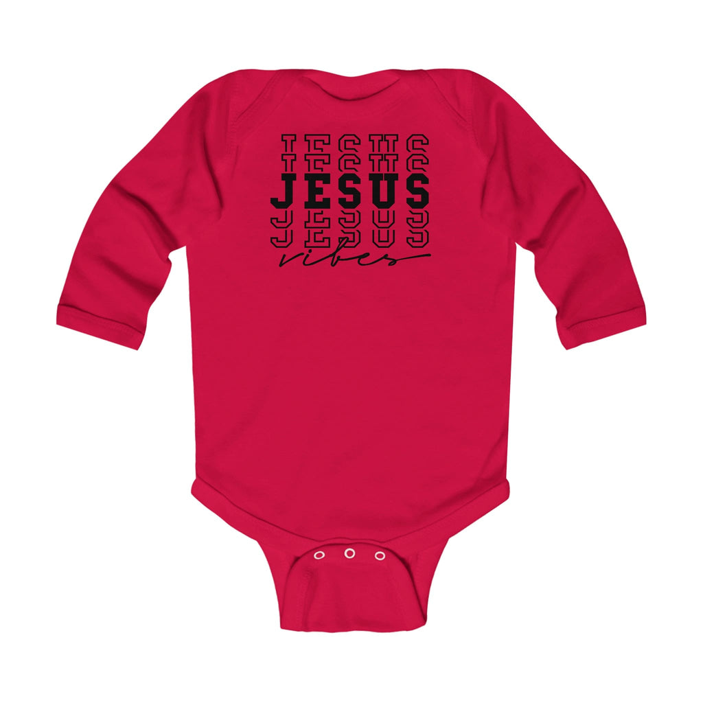 Infant Long Sleeve Bodysuit - Jesus Vibes Christian Inspiration