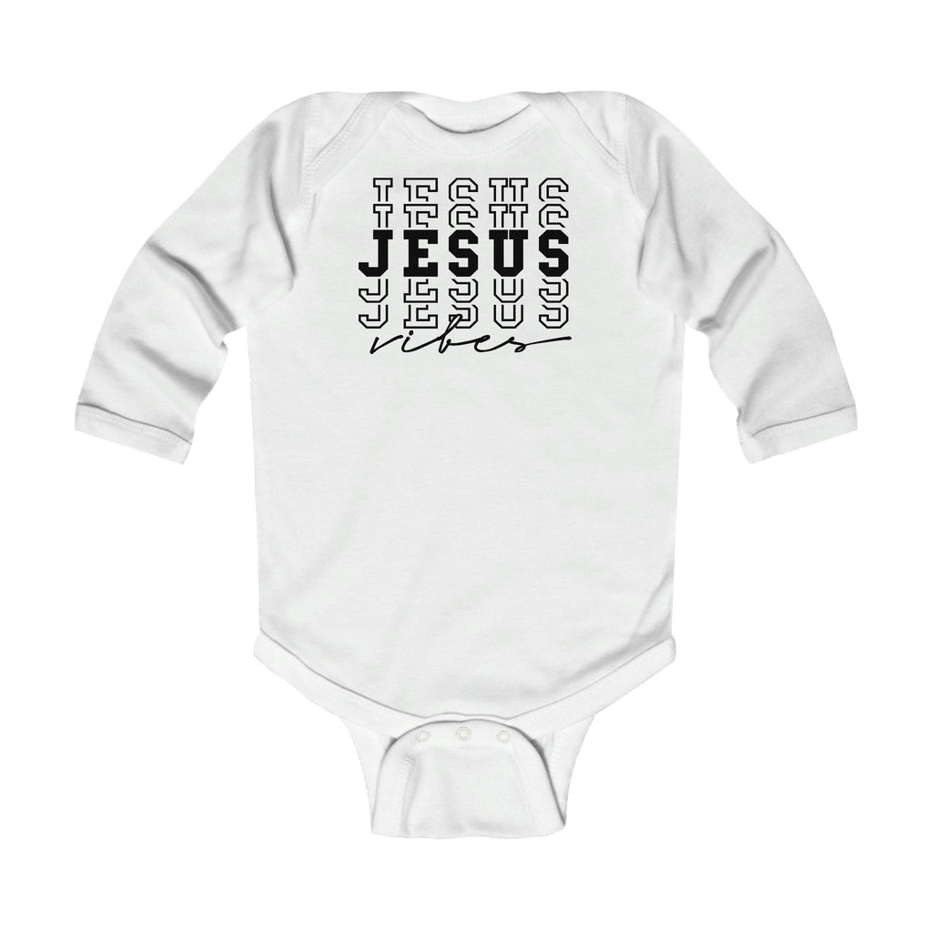 Infant Long Sleeve Bodysuit - Jesus Vibes Christian Inspiration