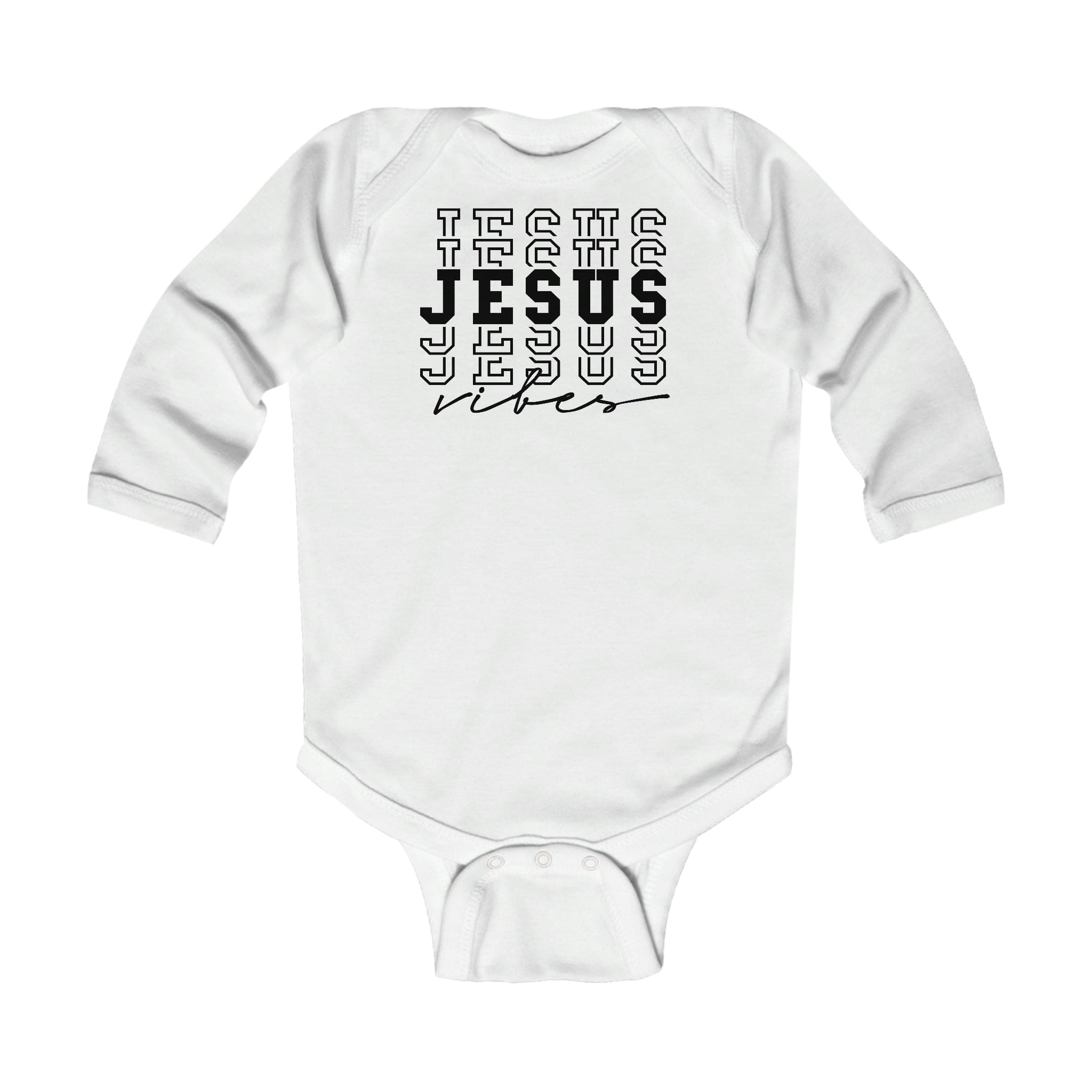Infant Long Sleeve Bodysuit - Jesus Vibes Christian Inspiration