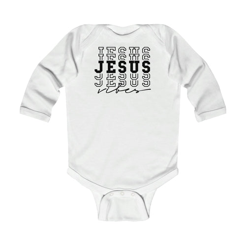 Infant Long Sleeve Bodysuit - Jesus Vibes Christian Inspiration