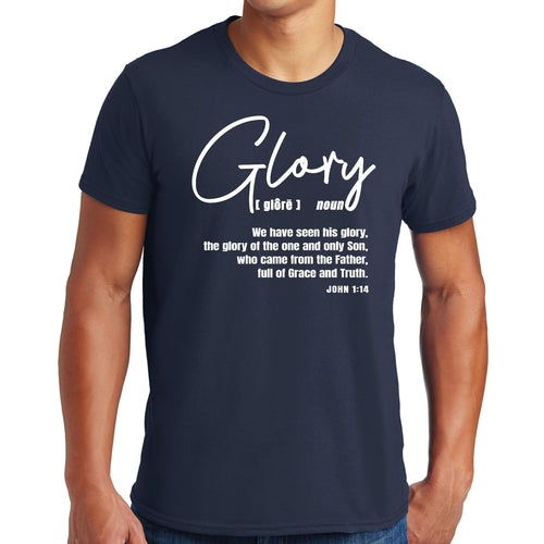 Mens Graphic T-shirt Glory - Christian Inspiration